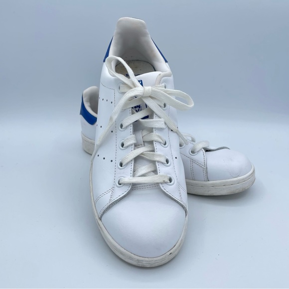 Adidas Stan Smith Sneakers 6 White/Blue - Picture 1 of 16